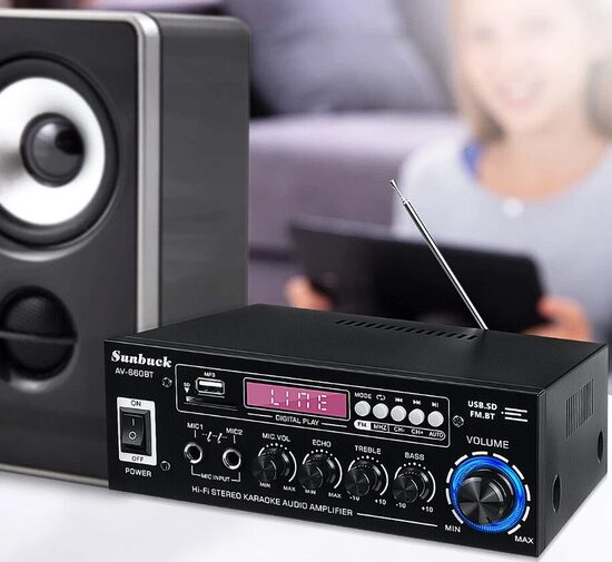 Audio Pastiprinātājs 2000w 12v 220v Fm Bluetooth