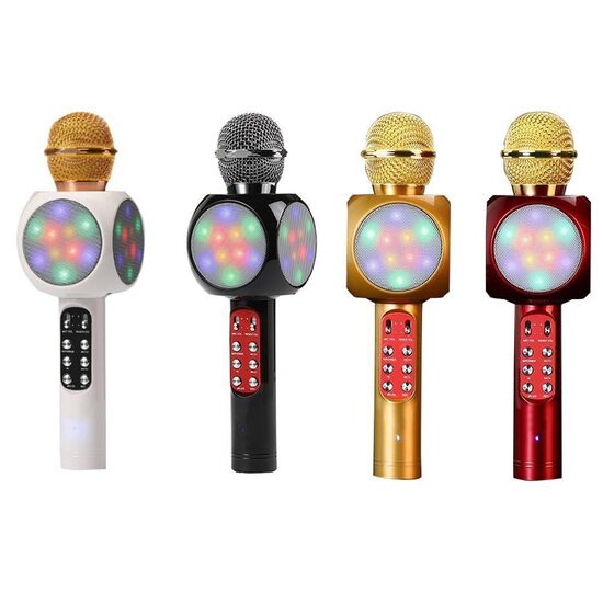 Pārnēsājams bezvadu karaoke bluetooth mikrofons, USB skaļrunis, KTV