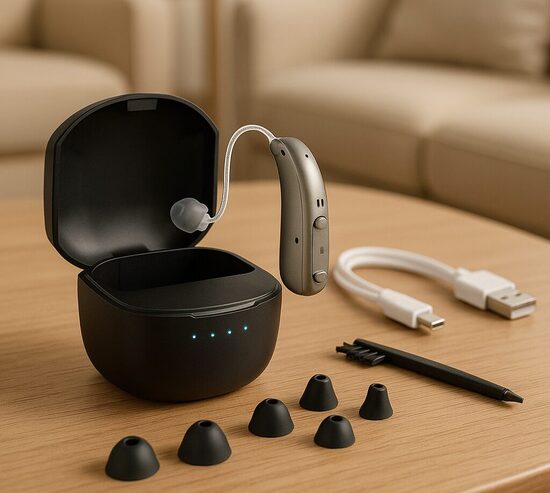 SmartHear Pro Bluetooth dzirdes aparāts abām ausīm lādējams skaņas pastiprinātājs ar regulējamām prekvencēm