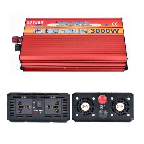 Strāvas pārveidotājs, 24v-220v 3000w, inverters ,sprieguma pārveidotājs