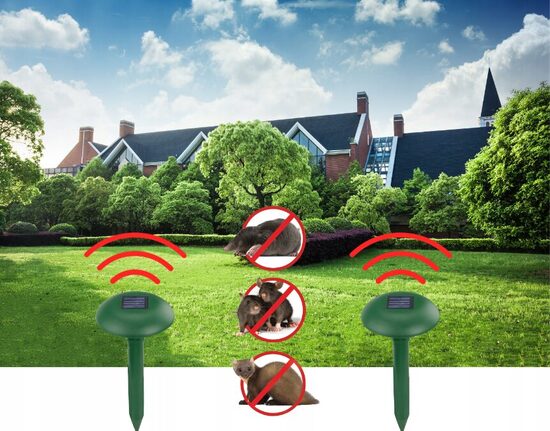 Kurmju, čūsku, peļu atbaidītājs 600-800kvm ar saules bateriju