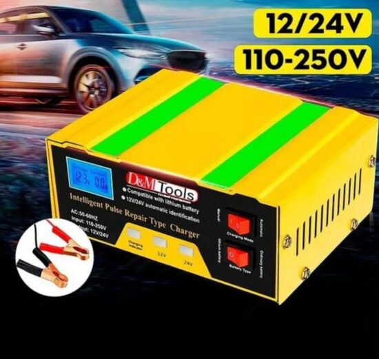 Jaudīgs Akumulatora lādētājs 12v/24v - 10A (skābes un litija akumulatoriem, mašīnām, motocikliem, smagajai tehnikai)