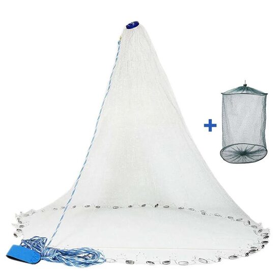 4,8m Metamais zvejas tīkls ar cinka atsvariem