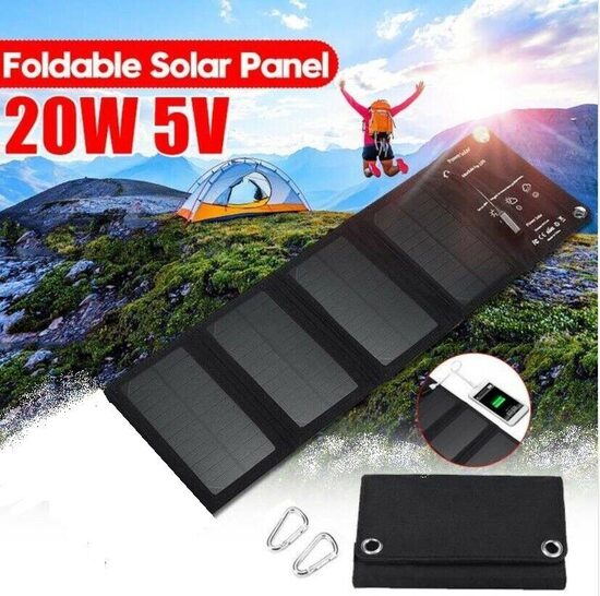 Saules panelis - telefona lādētājs USB 5v2a 20w