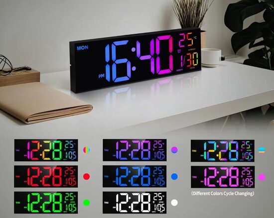 Led sienas pulkstenis 39cm