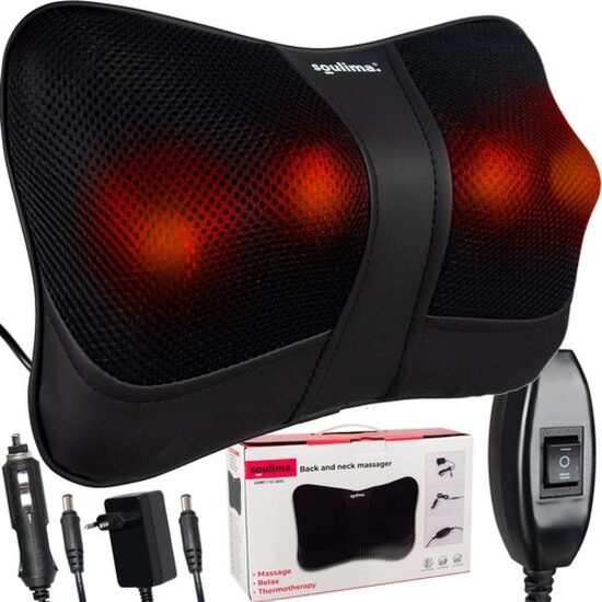 Masažieris kaklam, kājām, mugurai automašīnā vai mājās 12v 220v