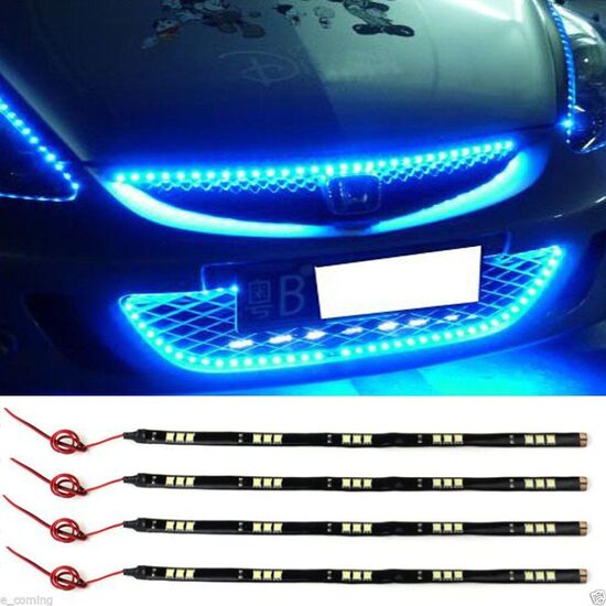 Automašīnas stilizācijas apgaismojums Komplekts: 4x 30cm - Zils