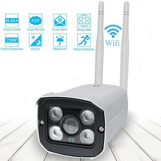 1080P HD Bezvadu WIFI IP kamera āra apstākļiem, ar nakts redzamību, videonovērošanas kamera