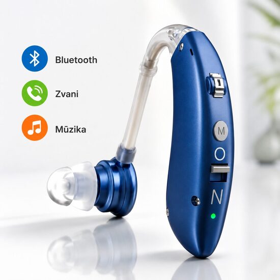 Dzirdes aparāts ar Bluetooth un HandsFree, skaņas pastiprinātājs