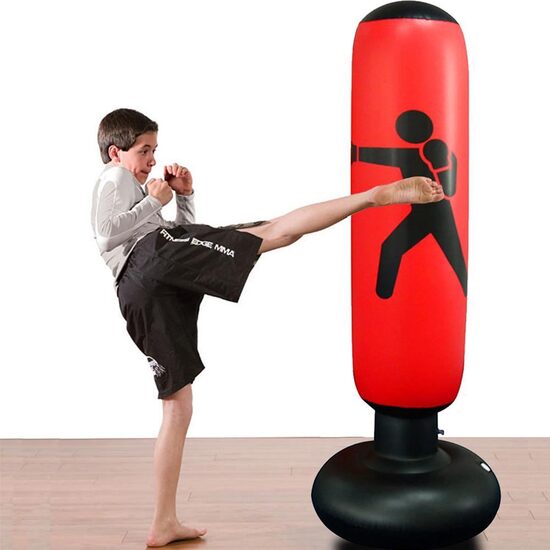 Grīdas boksa maiss bērniem un iesācējiem (piepūšams, 160cm)