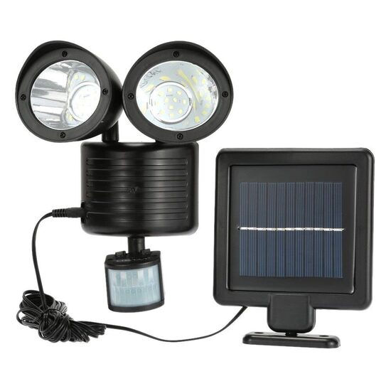 Led Prožektors ar kustības sensoru un saules baterijām