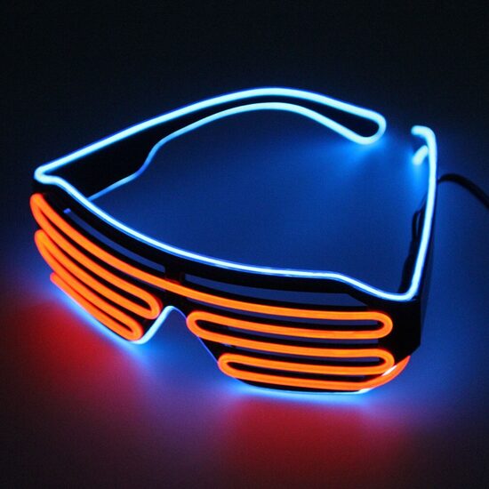 Led spīdošās brilles, dažādās krāsas
