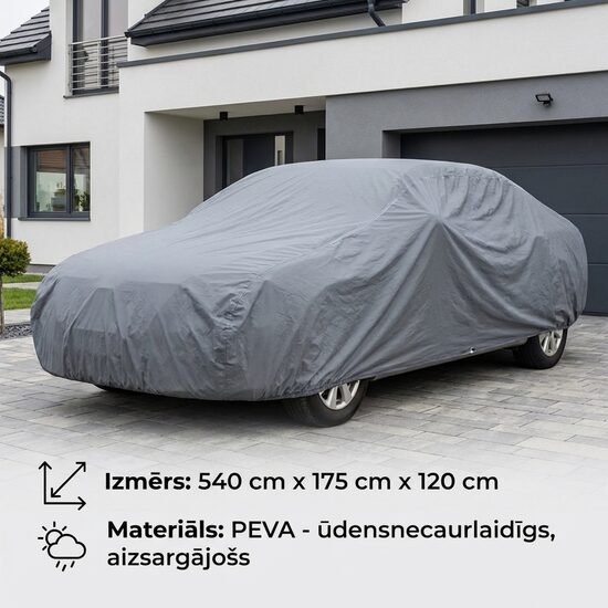 Automašīnas virsbūves pārvalks, pārsegs (XL - 540 cm x 175 cm x 120 cm)