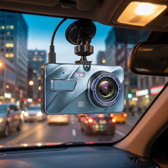 Automašīnas reģistrators ar divām kamerām un HD spoguļ displeju, 120g