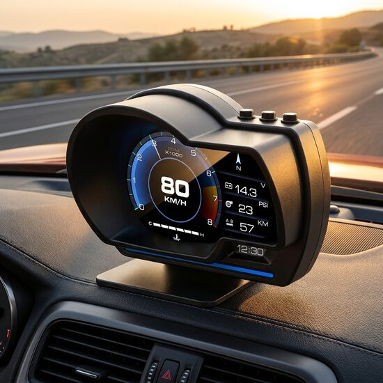Digitālais Auto HUD Displejs ar OBD2 Savienojumu