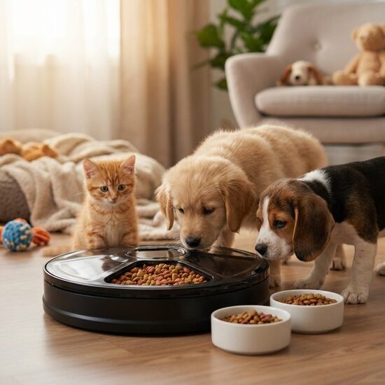 Dzīvnieku Automātiskā Barotava (suņu, kaķi, u.c. 6 nodalījumi, uzstādāms barošanas laiks)