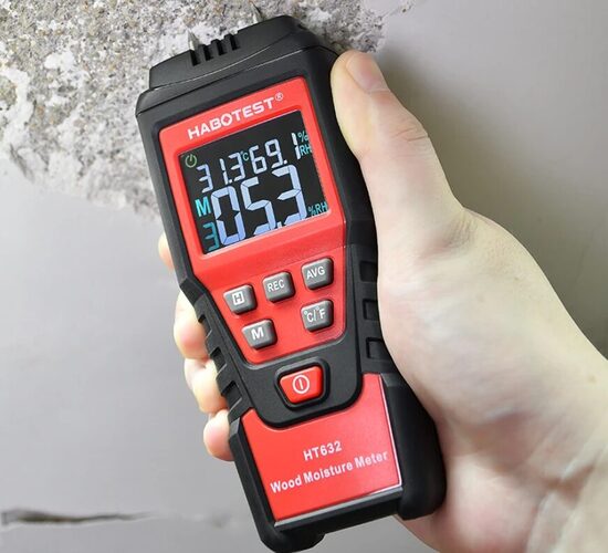 Mitruma mērītājs LCD (koks, reģipsis, betons, ķieģeļi utt, der visiem materiāliem)