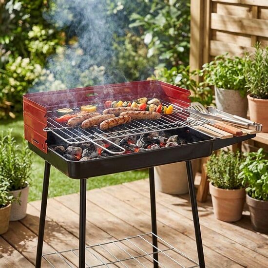 Metāla Grills - Barbekjū 52x37cm