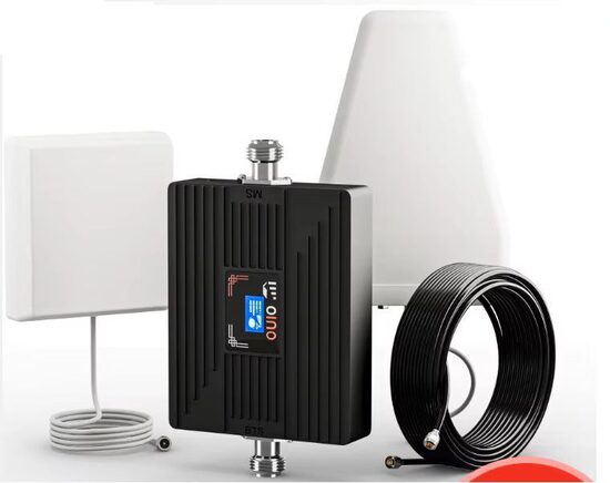 Mobilā signāla pastiprinātājs OUIO 68dB – Āra/iekštelpu antenas komplekts, 1000 m² pārklājums, USB barošana, visiem operatoriem