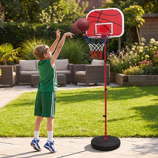 Bērnu basketbola statīvs (150cm) ar piederumiem