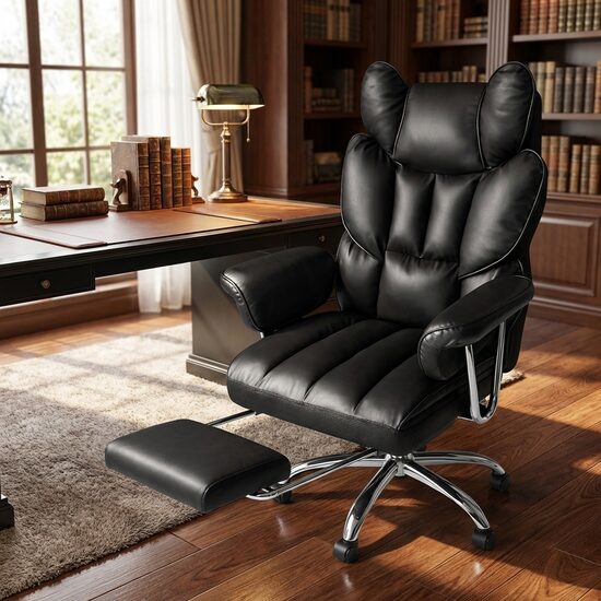 Ergonomisks Biroja Krēsls no Eko Ādas