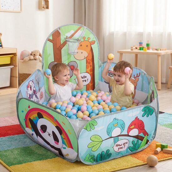 Bērnu sētiņa / manēža ar 100 bumbām, 120cm