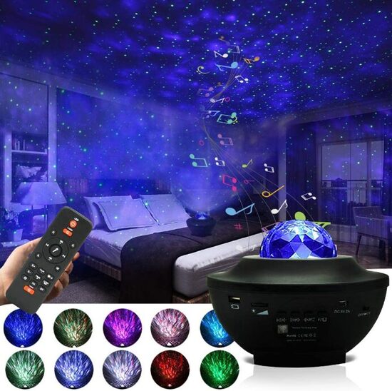 Led projektors- Zvaigžnotās debesis ar Bluetooth skaļruni