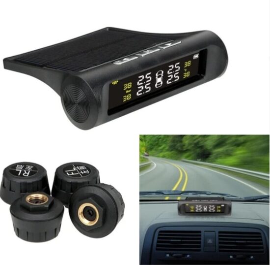 Riepu spiediena mērītāji (4 sensori wifi), + monitors ar saules paneli