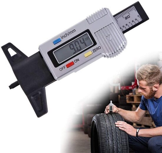 Riepu protektora mērītājs 0.001 mm, Digitālais