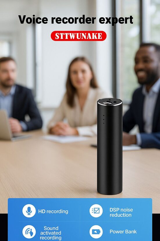 SPY Q500 Magnētiskais Digitālais Balss Ierakstītājs diktafons 600 Stundu Ieraksts no vietas, 3800 mAh