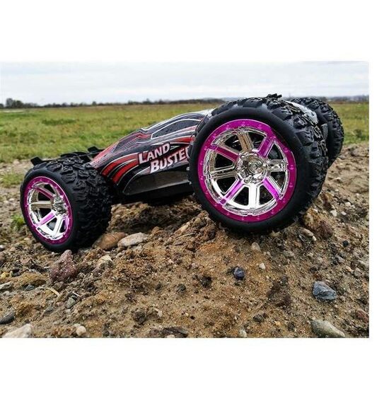 Radiovadāmā mašīna 4x4, Off Road, 33 x 22 x 21 cm, sarkana, dzeltena, zila