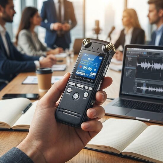 Diktafons ar inteliģentu trokšņu slāpēšanas funkciju 32Gb