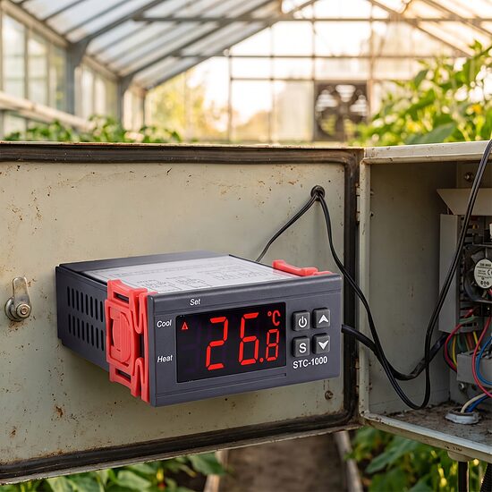 Termostats 220v 10A 2300w Sildīšanai vai Dzesēšanai