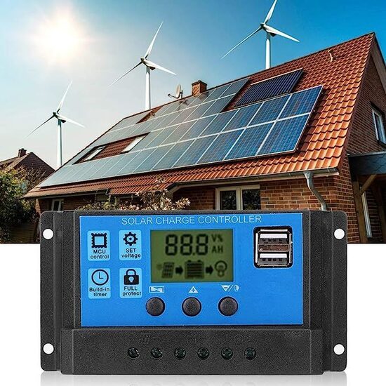 Kontrolieris Saules baterijām- Solar Controller 12/24v 10A