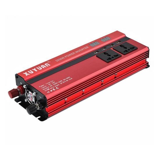 Strāvas pārveidotājs (12v-220v) 2000w, inverters ,sprieguma pārveidotājs