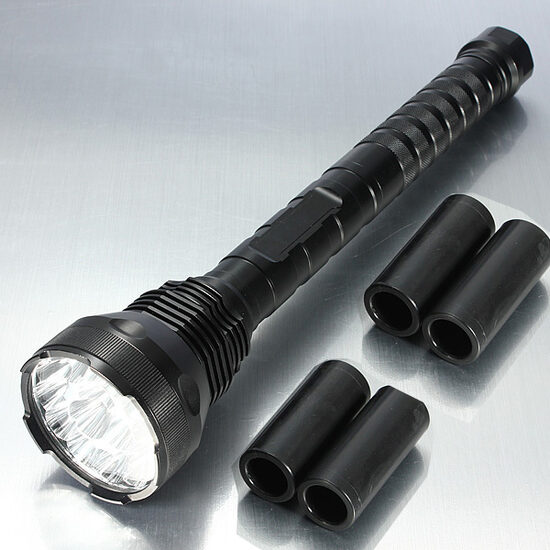 Ultrafire 15x CREE XM-L T6 ''Mega Monster'' + 4x akumulatori un lādētājs