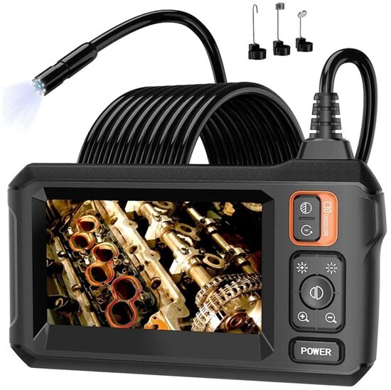 Endoskops ar 4,3c monitoru, 10M cietais vads