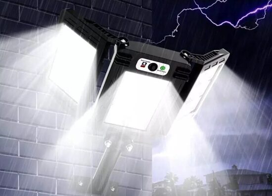 LED Prožektors ar 3 Daļām, Saules Panelis