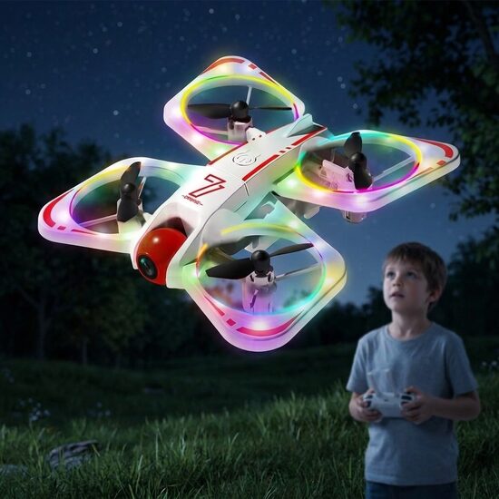 Salokāms 4K RC Drons ar Bezsuku Motoru, 6 Asu Stabilizāciju un Augstas Izšķirtspējas Kameru Foto un Video Uzņemšanai