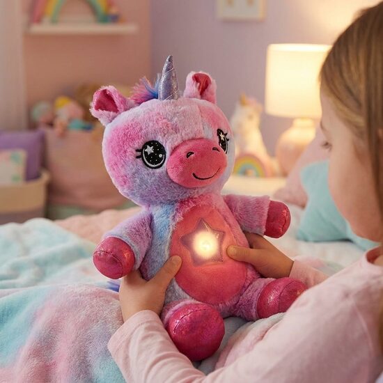 IZPĀRDOŠANA. Plīša Unicorns zvaigžņu projektors, nomierinošas, nakts gaismas