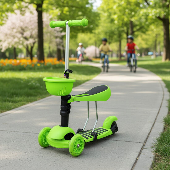 Skrejritenis ar groziņu, Zaļš