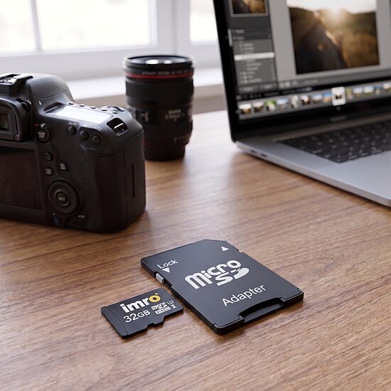microSD atmiņas karte 32 GB, Class 10, UHS 3, līdz 100 MB/s, ar SD adapteri