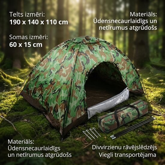 Tūristu telts 2 personām
