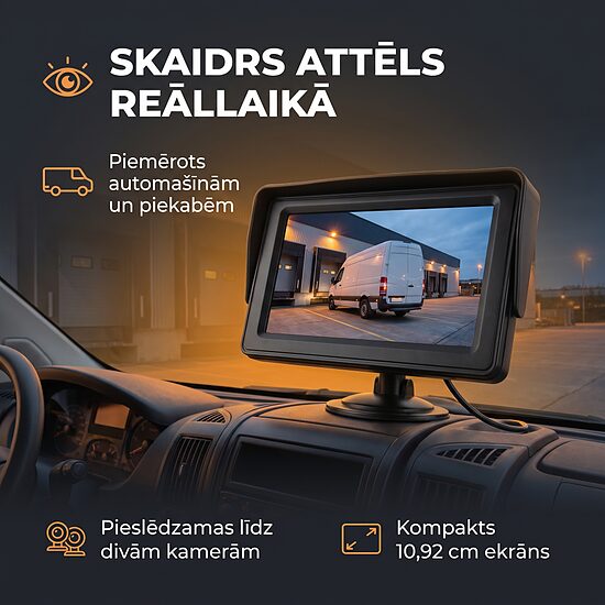 Auto monitors 12v 4.3'