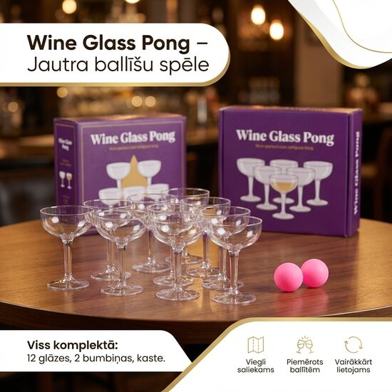 "Prosecco Pong" dzērienu spēles komplekts
