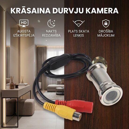 Durvju kamera, krāsaina, cctv , durvju actiņa-kamera