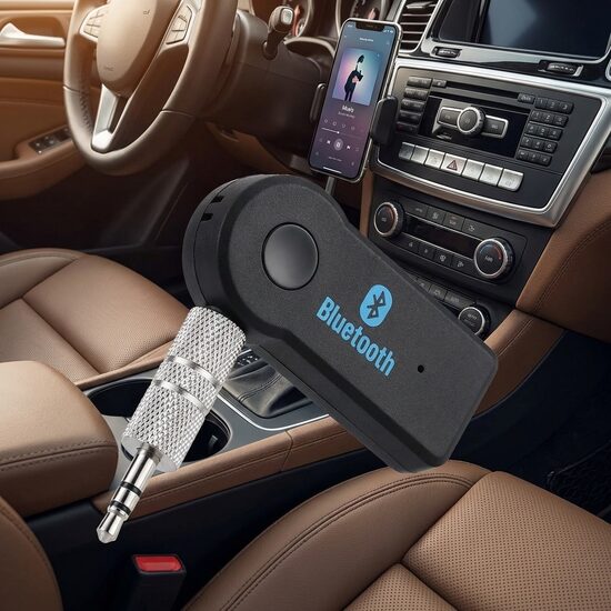 Bluetooth aux adapteris automašīnai, transmiteris - modulators