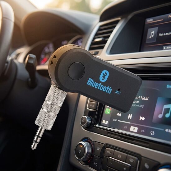 Bluetooth aux adapteris automašīnai, transmiteris - modulators