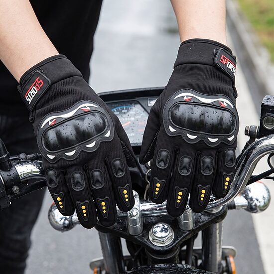 Moto cimdi XL, ar aizsarguzlikām