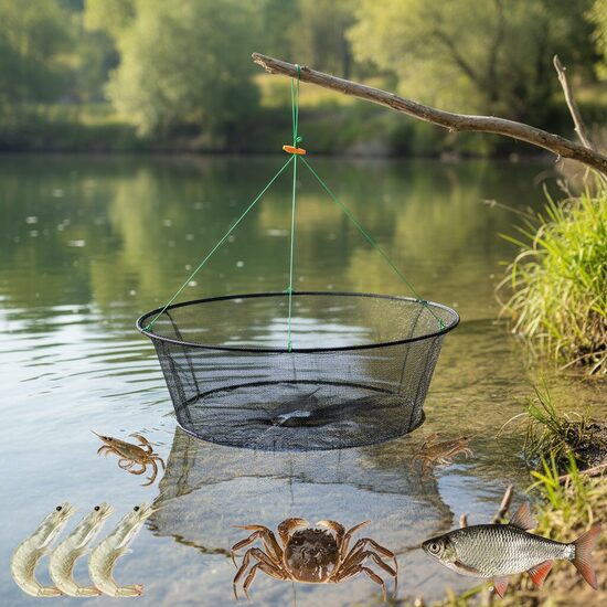 Zvejas tīkls/grozs, iegremdējams (platums-100cm, augstums 35cm)
